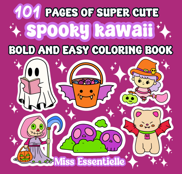 Super Cute Bold & Easy Digital Coloring Books